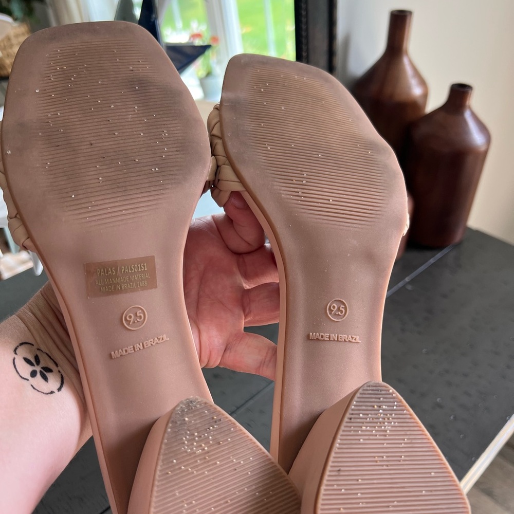 Steve Madden 9.5 nude heeled sandals - Picture 3 of 6
